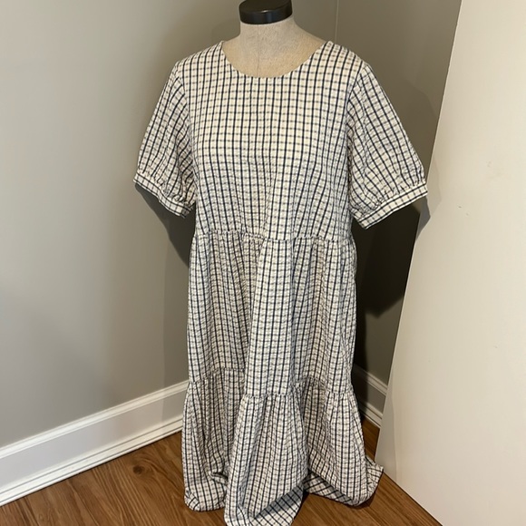 Part Two Copenhagen Lane Windowpane Check Dress - Picture 2 of 10